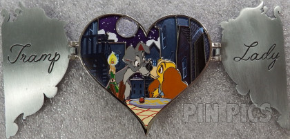 Artland - Lady and the Tramp - Kissing Scene - Heart - Hinged
