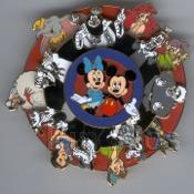 WDW Featured Artist Collection 2005 Mickey Minnie Friends Spinner