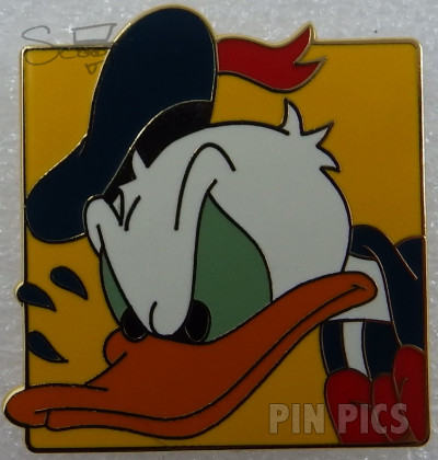 Angry Donald on Yellow Square