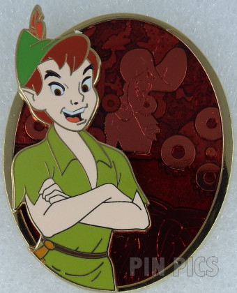 Disney Peter Pan Villain Captain Hook Holding Sword Pin – The