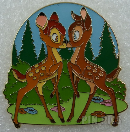 Uncas - Bambi and Faline - Circle Frame
