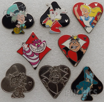 DL - Alice in Wonderland Playing Card Suits Set - Hidden Mickey 2013