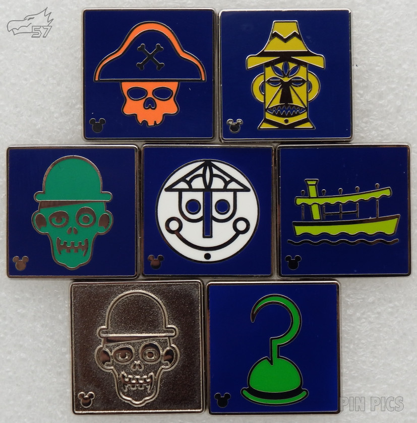DL - Attraction Icons Set - Hidden Mickey 2017