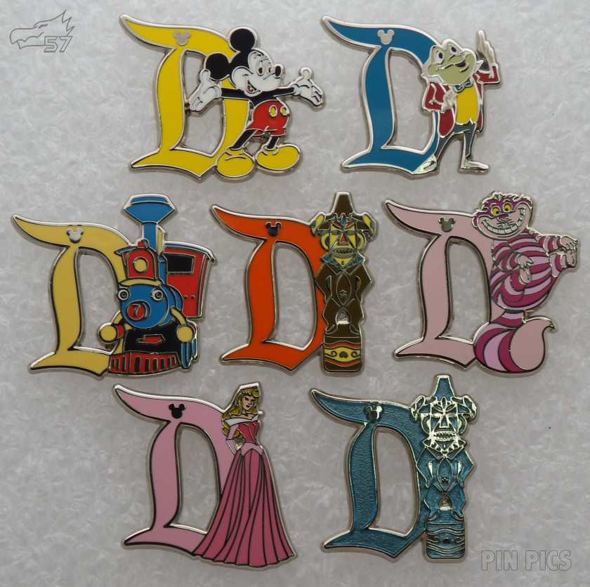 DL - Disneyland D Characters Set - Hidden Mickey 2019