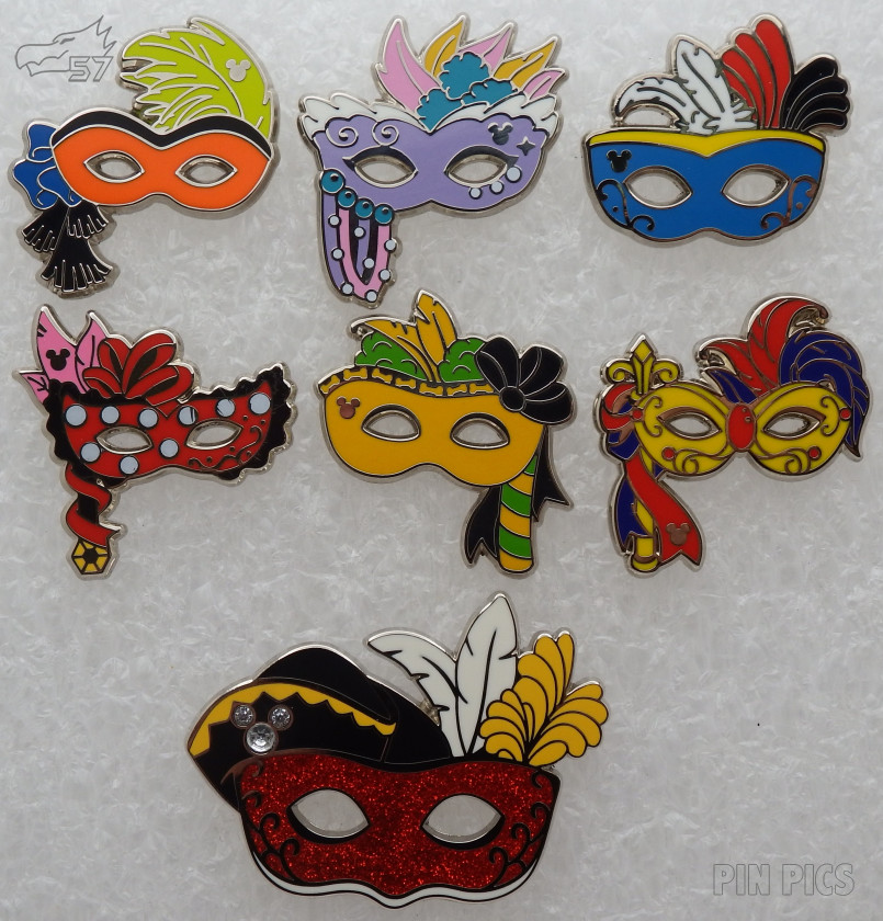 DL - Carnaval Masks Set - Hidden Mickey 2020 - Carnevale - Carnival - Masquerade