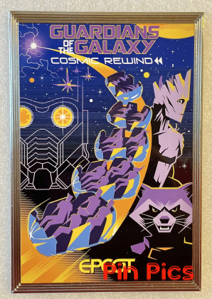 WDI - Groot and Rocket Raccoon - Guardians of the Galaxy Cosmic Rewind - EPCOT - Poster