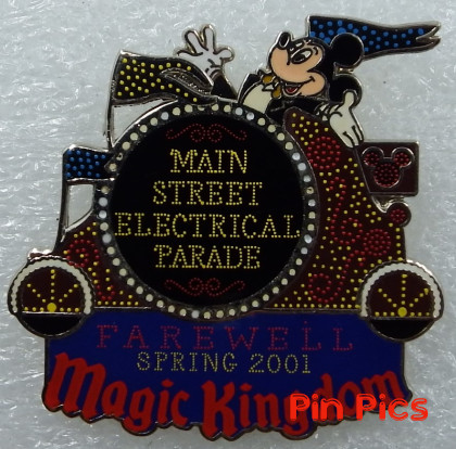 DL - - Mickey Waving - Main Street Electrical Parade -  Farewell Pin - Spring 2001 - 2nd Pin