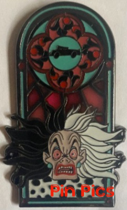 Loungefly - Cruella - 101 Dalmatians - Villains Stained Glass - Mystery