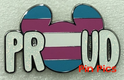 Blue, Pink and White - Mickey Head - Proud