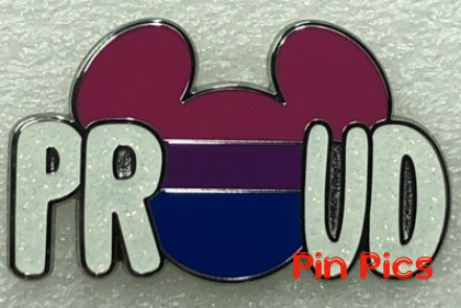 Pink, Purple and Blue - Rainbow - Mickey Head - Proud