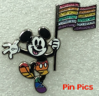 Mickey with Flag - Rainbow