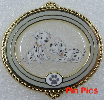 HKDL - Dalmatian Puppies - Oval Framed - Pin Trading Carnival - 101 Dalmatians
