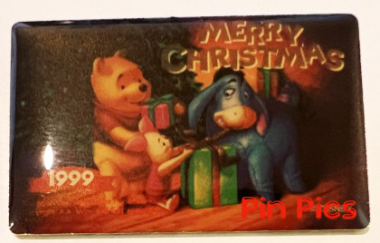 JDS - Pooh, Eeyore & Piglet - Chrismas 1999 - Christmas 2002 -  Disney Store 10th Anniversary