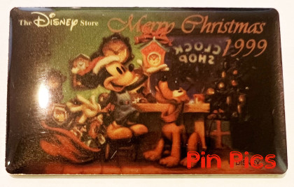 JDS - Mickey & Pluto - Merry Christmas 1999 - Christmas 2002 -  Disney Store 10th Anniversary