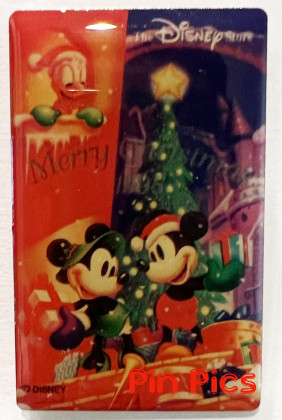 JDS - Mickey, Minnie & Donald - Merry Christmas 1998 - Christmas 2002 -  Disney Store 10th Anniversary