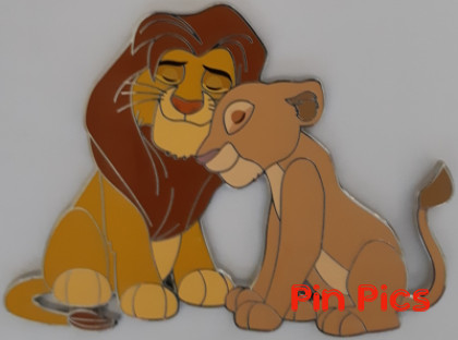 DLP - Simba & Nala - Lion King - Cuddling