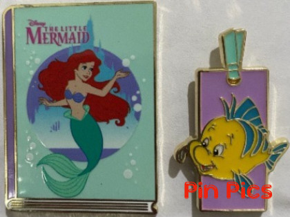Uncas - Ariel & Flounder Set - Princess Book & Bookmark - Mystery - Little Mermaid