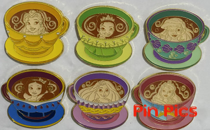 Belle Disney Princess Tea Party Completer Pin Set - Disney Pins Blog