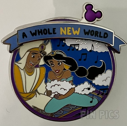 WDW - Aladdin and Jasmine - A Whole New World - Magic of Music - Magic HapPins - Mystery