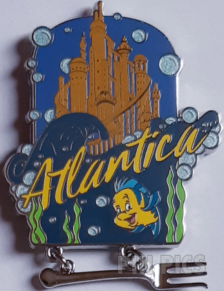 EU DS - Flounder and Tritons Castle - Atlantica - Magical Medallions - Little Mermaid