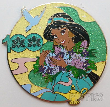 PALM - Jasmine - Aladdin - Princess Florals - Disney 100 - Jumbo