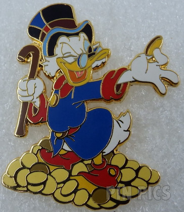 DL - Scrooge McDuck - Standing in and Holding Gold Coins