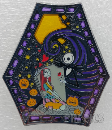 Loungefly - Jack Skellington and Sally - Nightmare Before Christmas - Stained Glass - Hot Topic