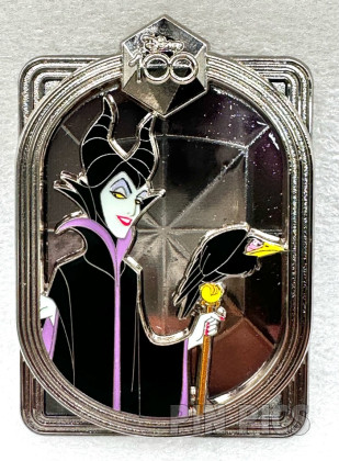 DEC - Maleficent and Diablo - Celebrating With Character - Disney 100 - Silver Frame - Sleeping Beauty