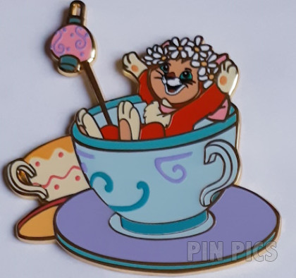 DLP - Dinah Riding in Tea Cup - Alice in Wonderland