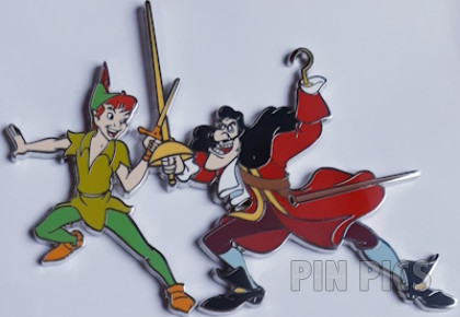 DLP - Captain Hook and Peter Pan Fighting - Crossed Swords