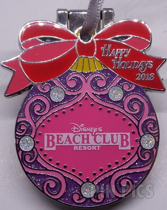 WDW - Beach Club - Ariel - Happy Holidays 2018 - Resort Baubles Ornament - Jeweled - Hinged - Little Mermaid