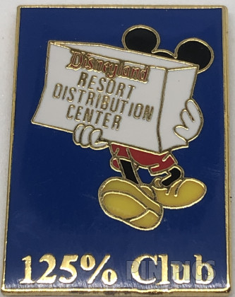 Disneyland CM 125% Club pin