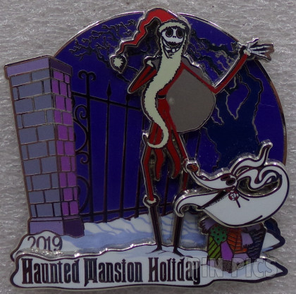 Jack Skellington and Zero - Haunted Mansion Holiday 2019 - Santa Outfit