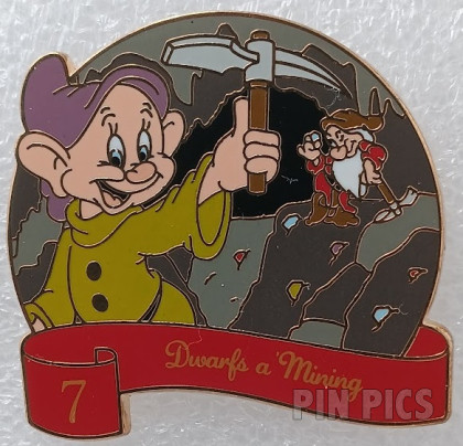 Dopey and Grumpy - Twelve Days of Christmas - Day 7 - Mystery 2020 - Dwarfs a' Mining - Snow White and the Seven Dwarfs