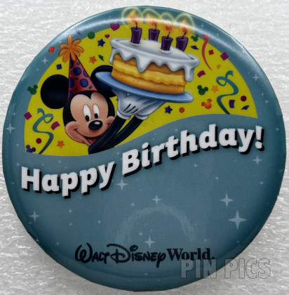 WDW - Happy Birthday Button 2016 - Button