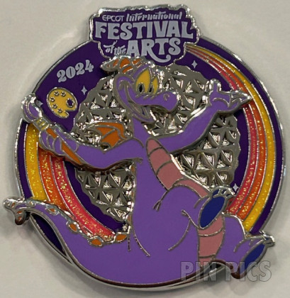 WDW - Figment - EPCOT International Festival of the Arts 2024 - Spacehip Earth - Painting Rainbow