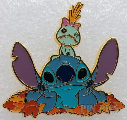 Loungefly - Stitch and Scrump - Lilo and Stitch - Laying in Leaves - Stitch Fall  - Mystery