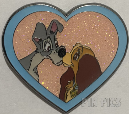 Loungefly - Tramp & Lady - Animal Couples Heart - Mystery - Lady & The Tramp