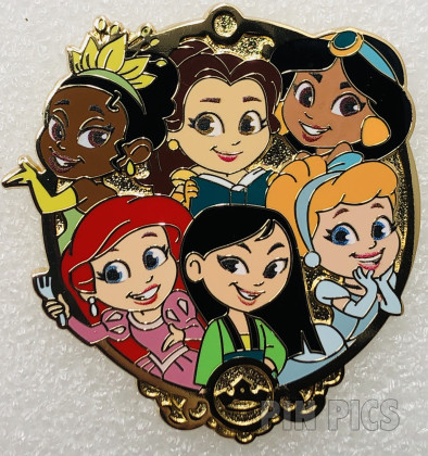 Tiana, Belle, Jasmine, Ariel, Mulan and Cinderella - Princesses