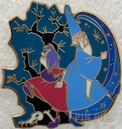 D23 - Madam Mim and Merlin - Sword in the Stone - 60th Anniversary - Dueling in Front of Tree and Bones