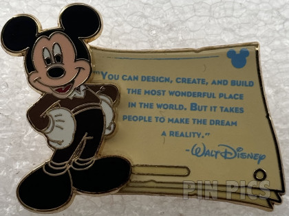 WDW - Gold Card Walt Disney Quotes You can Design, Create and Build...'