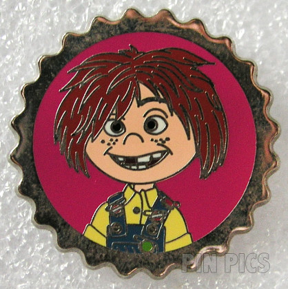 Carl and Ellie Bottle Caps (2 Pin Set) - Ellie ONLY
