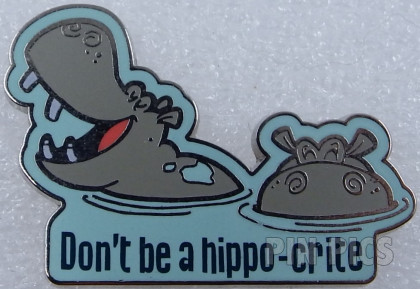 Hippopotamus - Jungle Cruise Puns - Don't Be a Hippo-crite - Booster