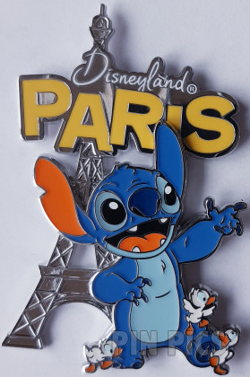 DLP - Stitch with Ducklings - Eiffel Tower - Disneyland Paris - Lilo and Stitch