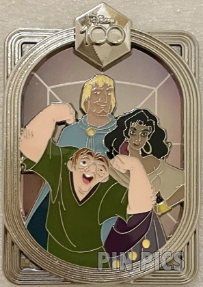 DEC - Phoebus and Esmeralda and Quasimodo - Disney 100 - Hunchback of Notre Dame