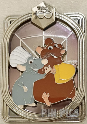 DEC - Remy and Emile - Celebrating With Character - Disney 100 - Silver Frame - Ratatouille