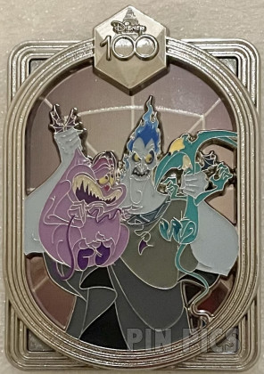 DEC - Hades, Pain and Panic - Celebrating With Character - Disney 100 - Silver Frame - Hercules