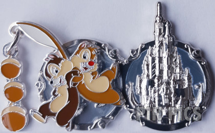 SDR - Chip and Dale Fishing - Castle - Pin Trading Fun Day 2023 - Dangle