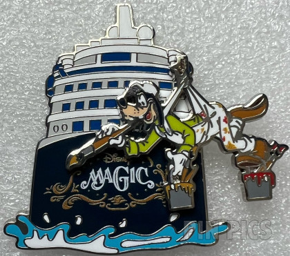 DCL - Goofy Hanging Holding Paint - Disney Magic - Cruise Line