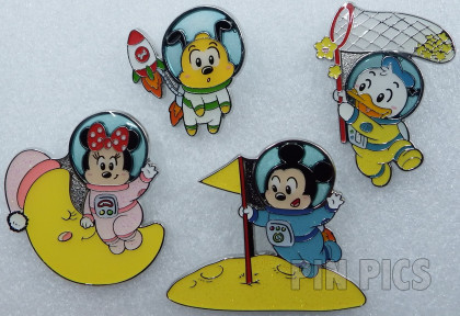 SDR - Space Cute Booster Set - Mickey, Minnie, Pluto, Donald - Astronauts